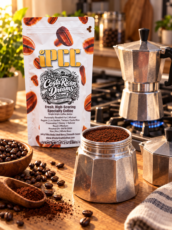 Best coffee for moka pot with untamped, level grounds before brewing